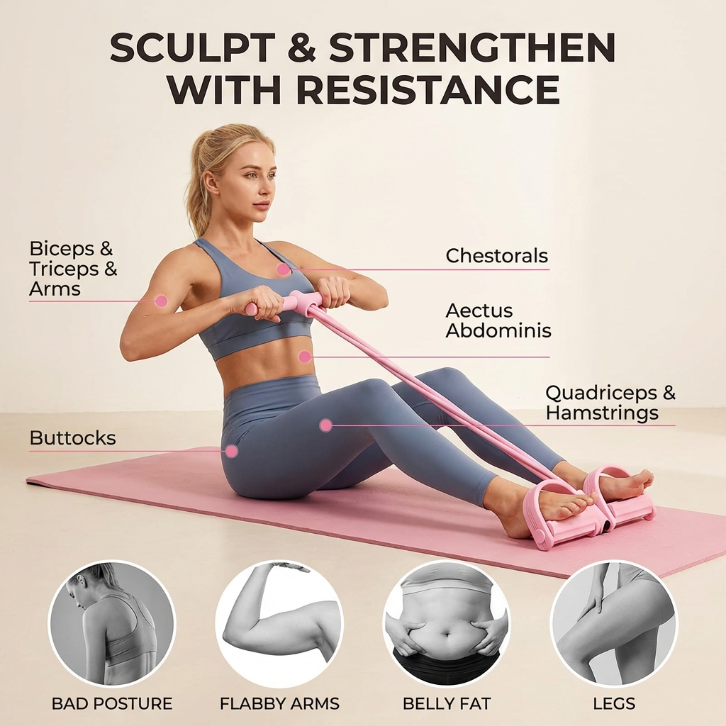 Full-Body Toning Pedal Exercise Band 2.0